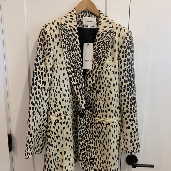 Emerson Fry Leopard Wingtip Coat - Picture 4 of 15
